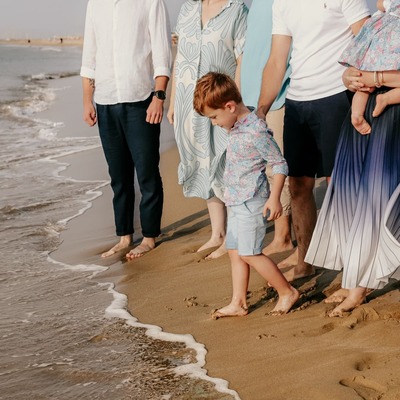 Une séance photo de famille à la plage, Narbonne Plage
