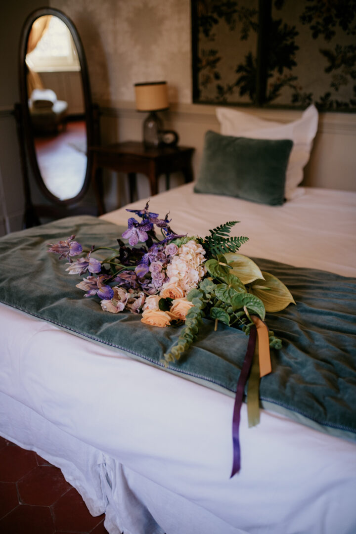 Le bouquet de Charly aux Noces Imaginaires au chateau l'Orangerie des Demoiselles