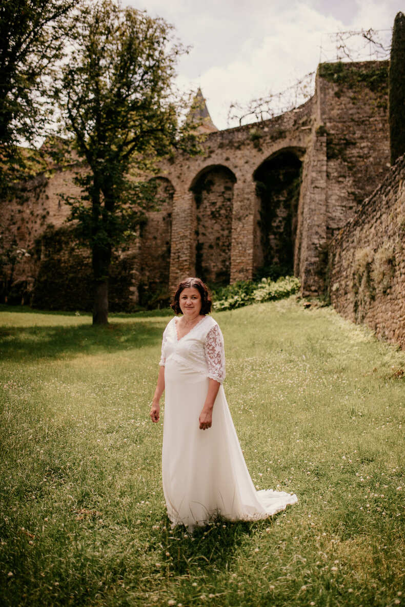 First look pour les jeunes mariés au Château L'Orangerie des Demoiselles