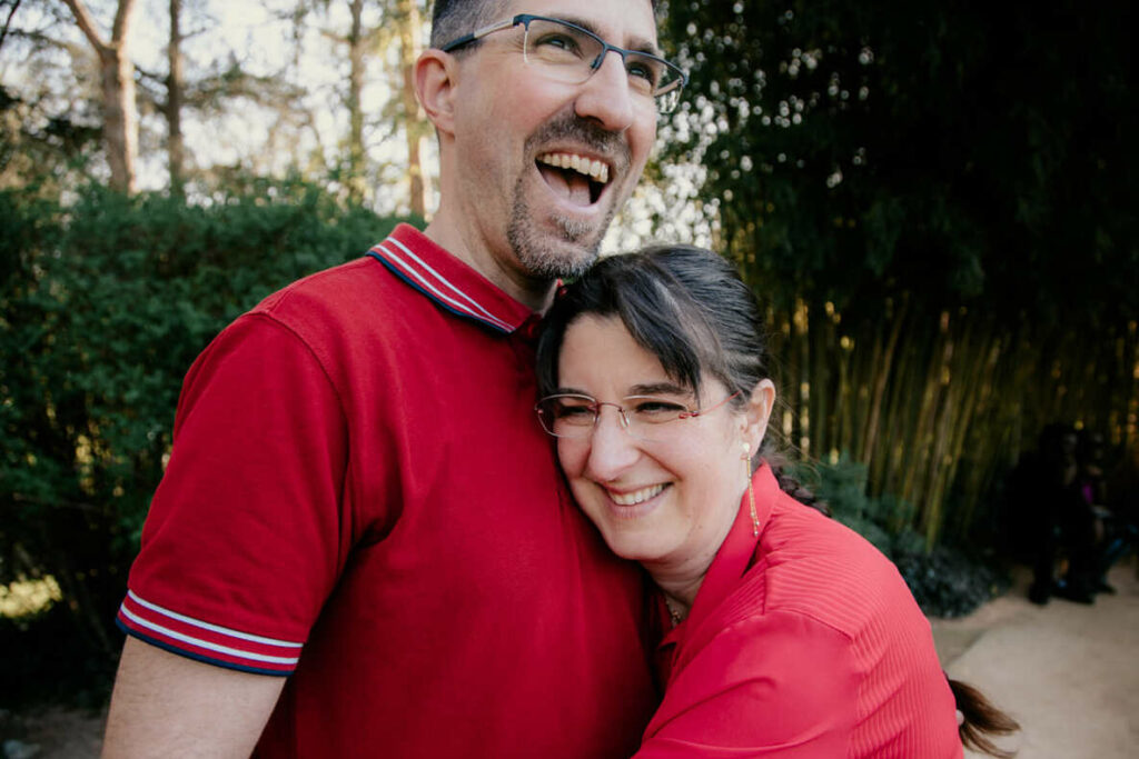 Séance couple d'engagement dans les jardins Japonais Toulouse
